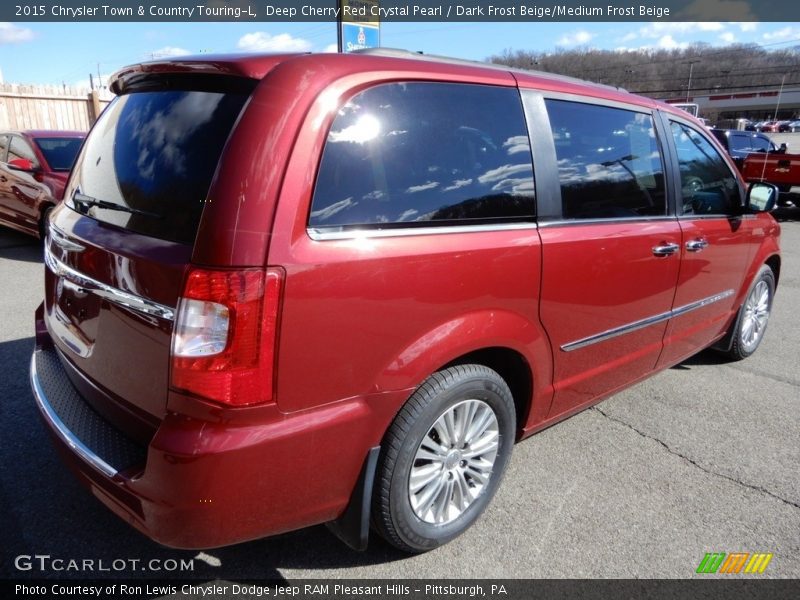 Deep Cherry Red Crystal Pearl / Dark Frost Beige/Medium Frost Beige 2015 Chrysler Town & Country Touring-L