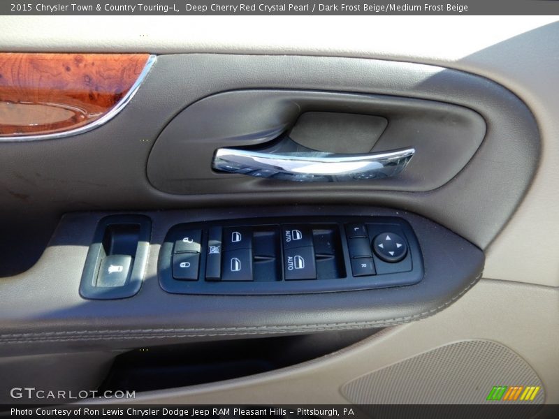 Deep Cherry Red Crystal Pearl / Dark Frost Beige/Medium Frost Beige 2015 Chrysler Town & Country Touring-L