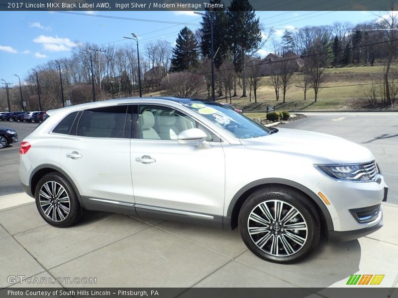 Ingot Silver / Modern Heritage Theme 2017 Lincoln MKX Black Label AWD