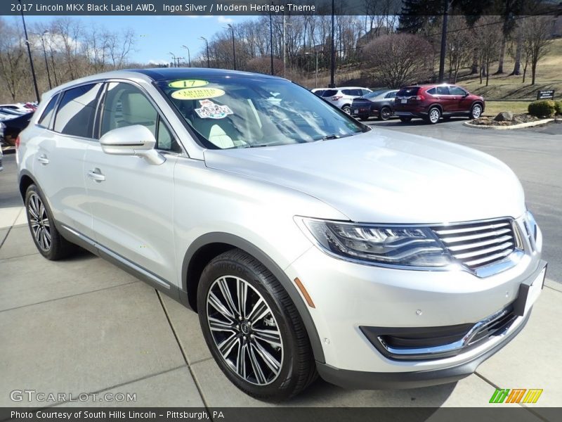 Ingot Silver / Modern Heritage Theme 2017 Lincoln MKX Black Label AWD