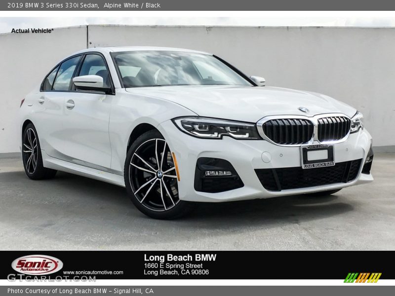 Alpine White / Black 2019 BMW 3 Series 330i Sedan