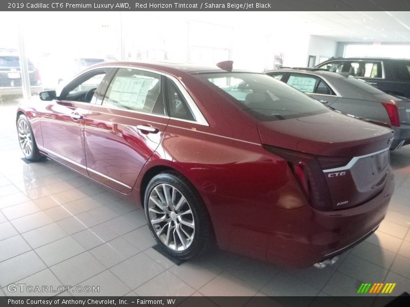 Red Horizon Tintcoat / Sahara Beige/Jet Black 2019 Cadillac CT6 Premium Luxury AWD