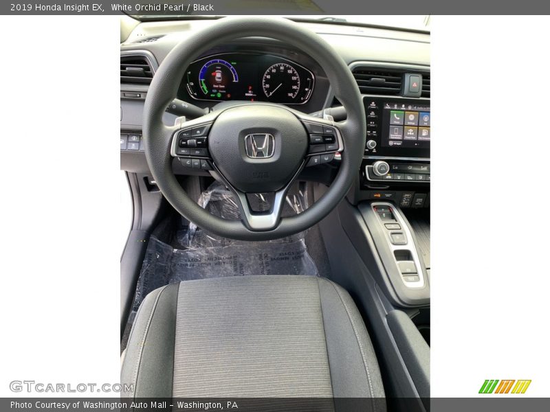White Orchid Pearl / Black 2019 Honda Insight EX