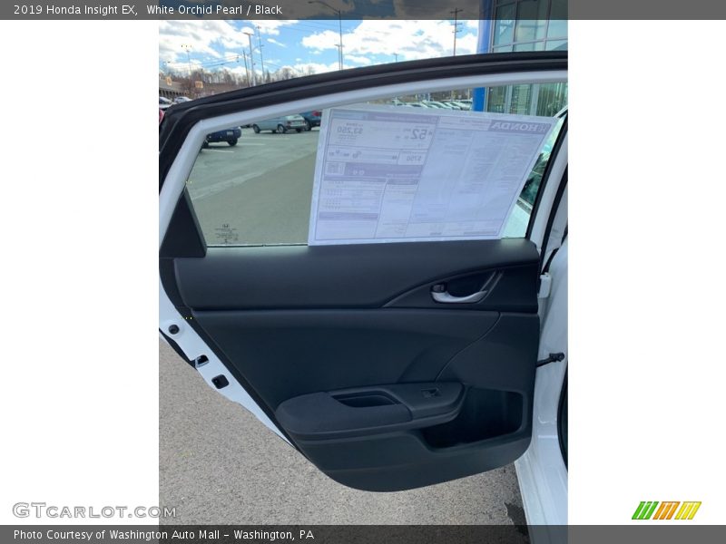 White Orchid Pearl / Black 2019 Honda Insight EX