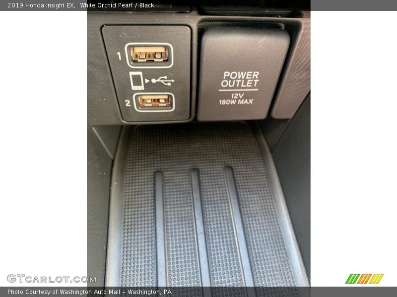 White Orchid Pearl / Black 2019 Honda Insight EX