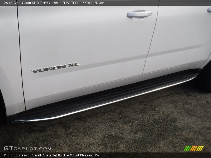 White Frost Tricoat / Cocoa/Dune 2018 GMC Yukon XL SLT 4WD