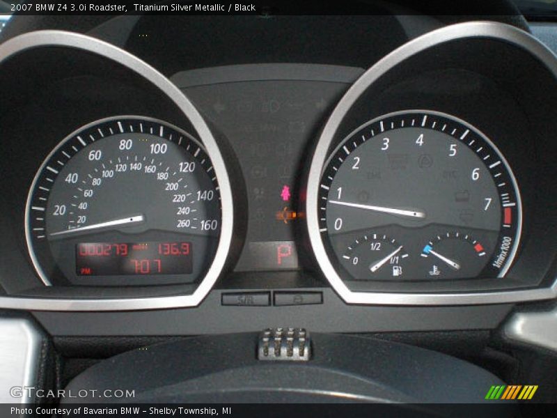 Titanium Silver Metallic / Black 2007 BMW Z4 3.0i Roadster