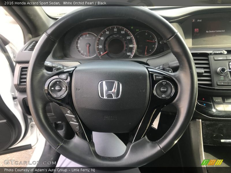 White Orchid Pearl / Black 2016 Honda Accord Sport Sedan