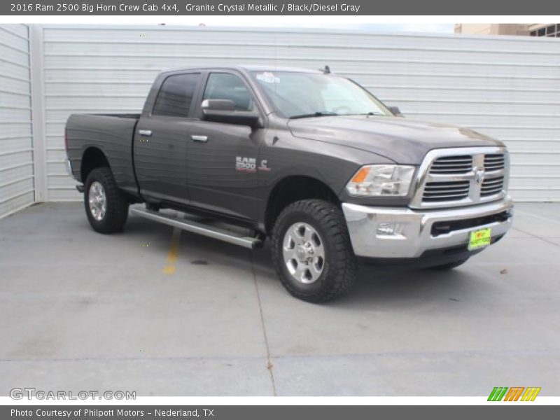 Granite Crystal Metallic / Black/Diesel Gray 2016 Ram 2500 Big Horn Crew Cab 4x4