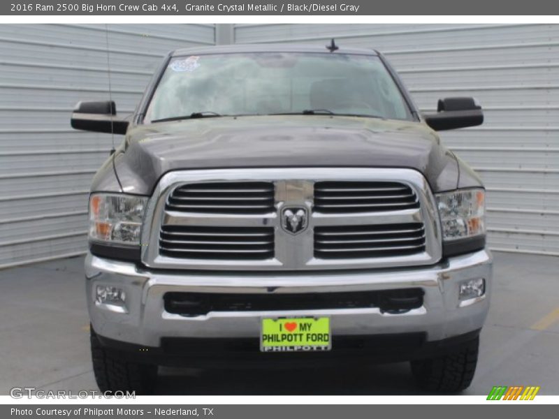 Granite Crystal Metallic / Black/Diesel Gray 2016 Ram 2500 Big Horn Crew Cab 4x4