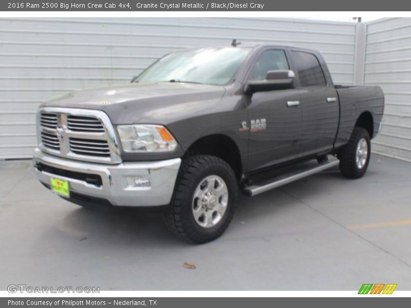 Granite Crystal Metallic / Black/Diesel Gray 2016 Ram 2500 Big Horn Crew Cab 4x4