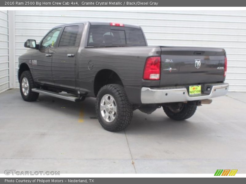 Granite Crystal Metallic / Black/Diesel Gray 2016 Ram 2500 Big Horn Crew Cab 4x4