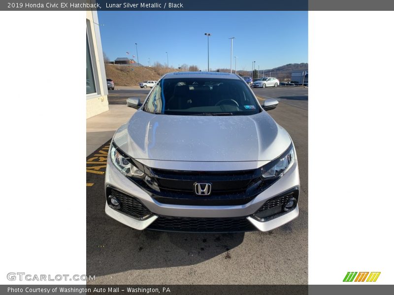 Lunar Silver Metallic / Black 2019 Honda Civic EX Hatchback