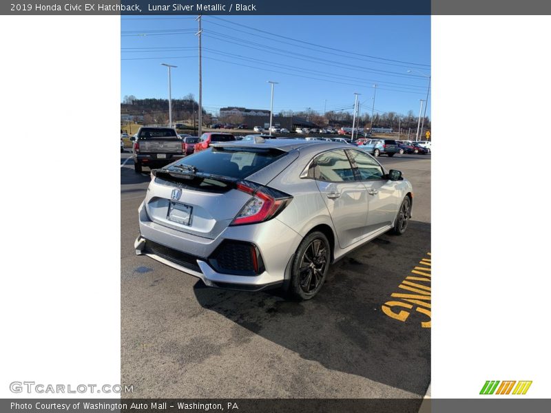 Lunar Silver Metallic / Black 2019 Honda Civic EX Hatchback