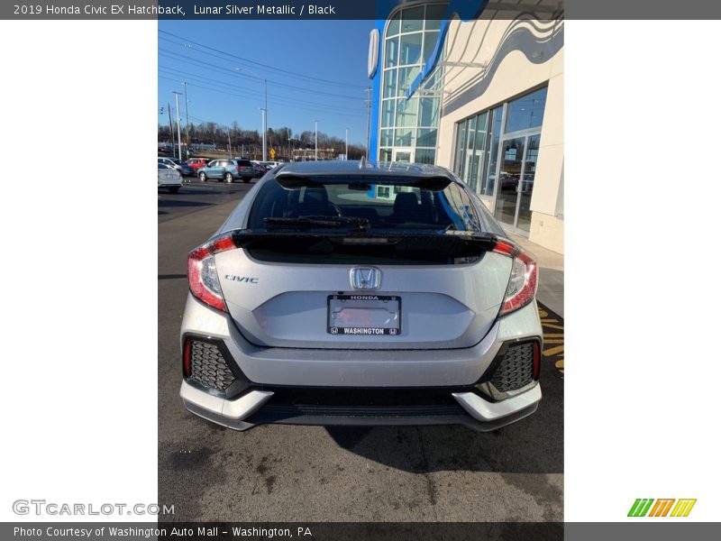 Lunar Silver Metallic / Black 2019 Honda Civic EX Hatchback