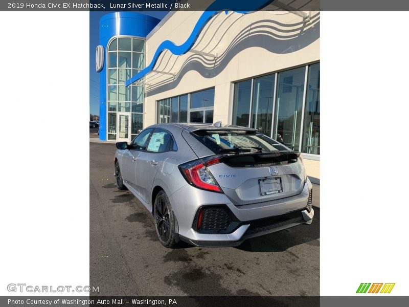 Lunar Silver Metallic / Black 2019 Honda Civic EX Hatchback