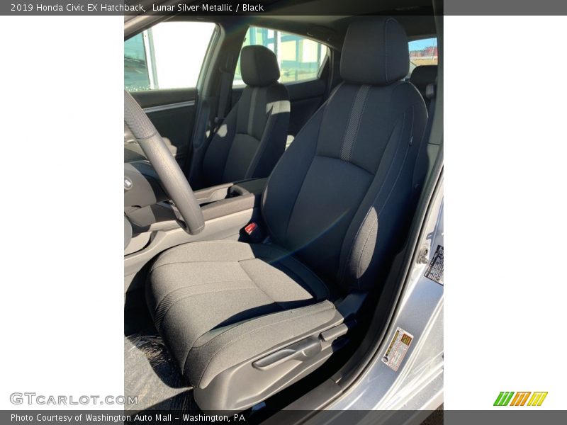 Lunar Silver Metallic / Black 2019 Honda Civic EX Hatchback