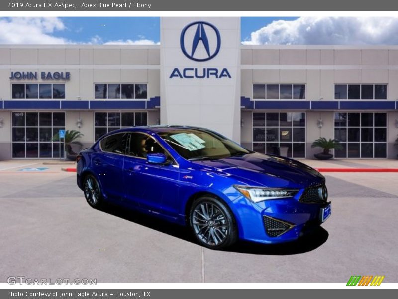 Apex Blue Pearl / Ebony 2019 Acura ILX A-Spec