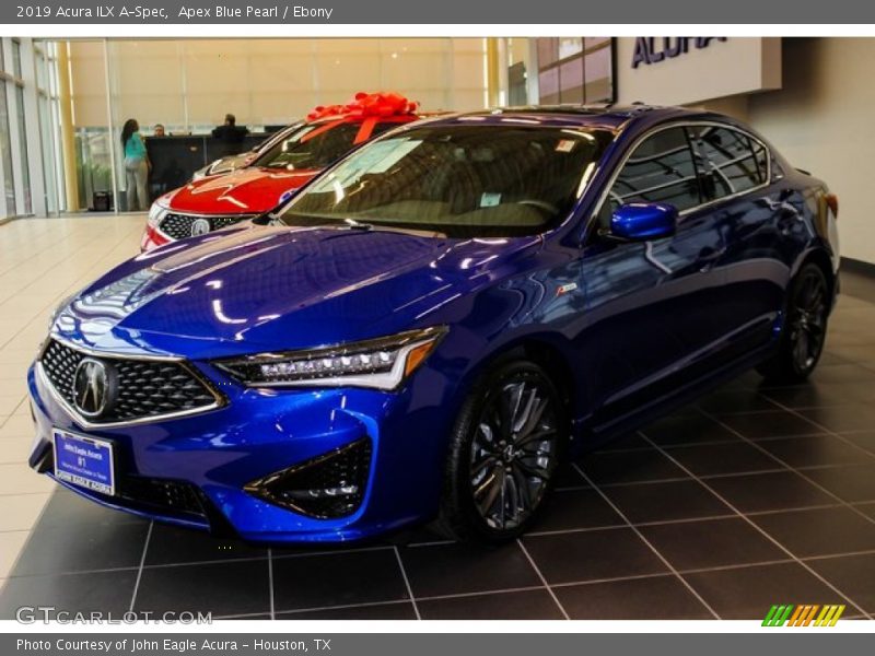 Apex Blue Pearl / Ebony 2019 Acura ILX A-Spec