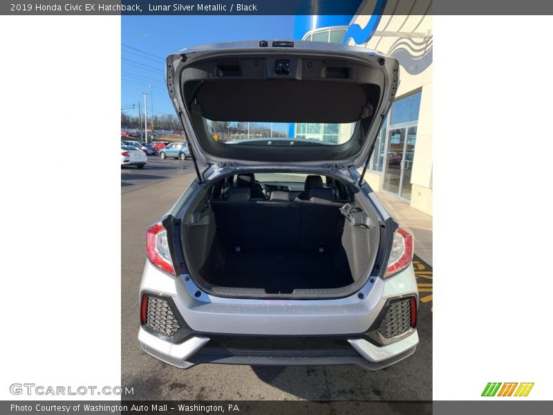 Lunar Silver Metallic / Black 2019 Honda Civic EX Hatchback