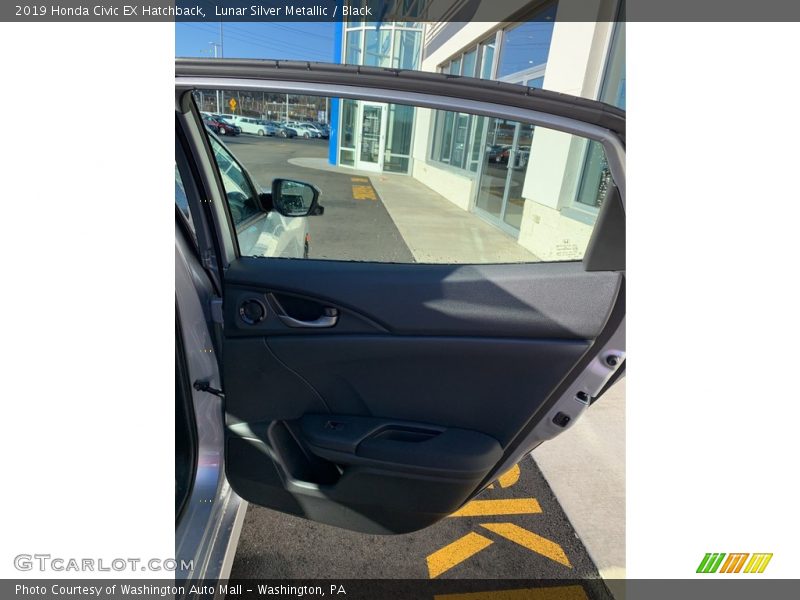 Lunar Silver Metallic / Black 2019 Honda Civic EX Hatchback