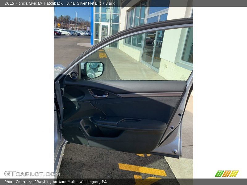 Lunar Silver Metallic / Black 2019 Honda Civic EX Hatchback