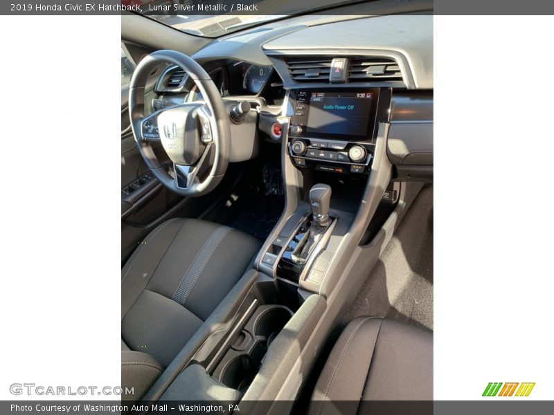 Lunar Silver Metallic / Black 2019 Honda Civic EX Hatchback
