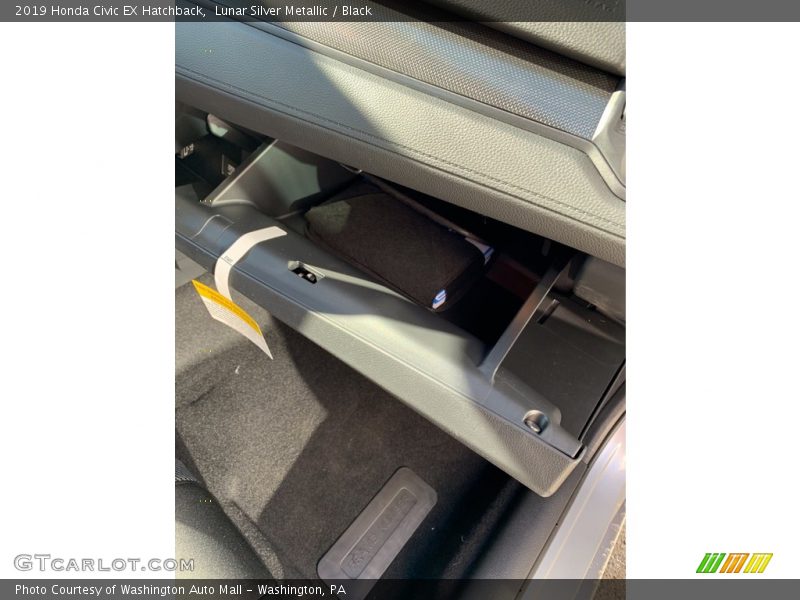 Lunar Silver Metallic / Black 2019 Honda Civic EX Hatchback