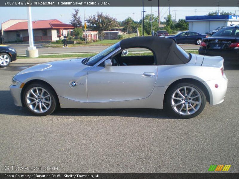 Titanium Silver Metallic / Black 2007 BMW Z4 3.0i Roadster