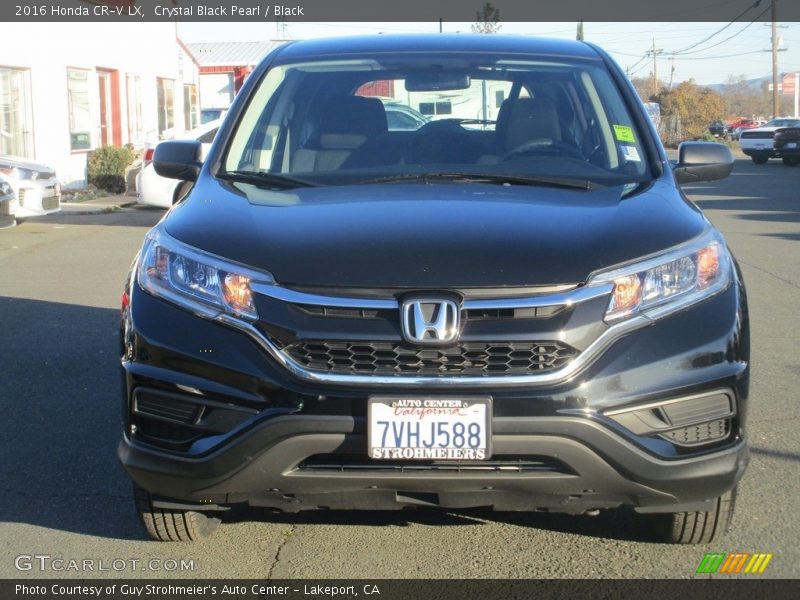 Crystal Black Pearl / Black 2016 Honda CR-V LX