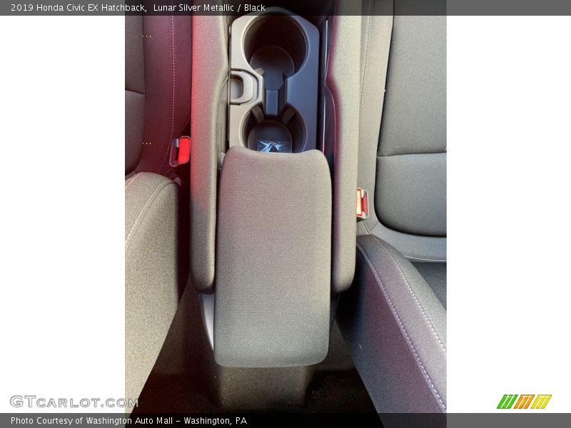 Lunar Silver Metallic / Black 2019 Honda Civic EX Hatchback