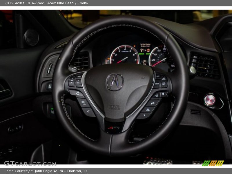 Apex Blue Pearl / Ebony 2019 Acura ILX A-Spec