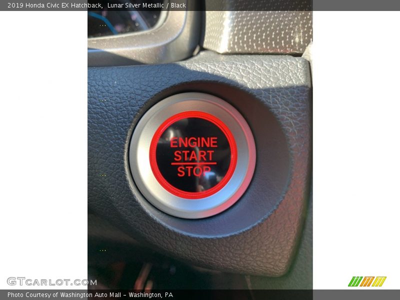 Lunar Silver Metallic / Black 2019 Honda Civic EX Hatchback