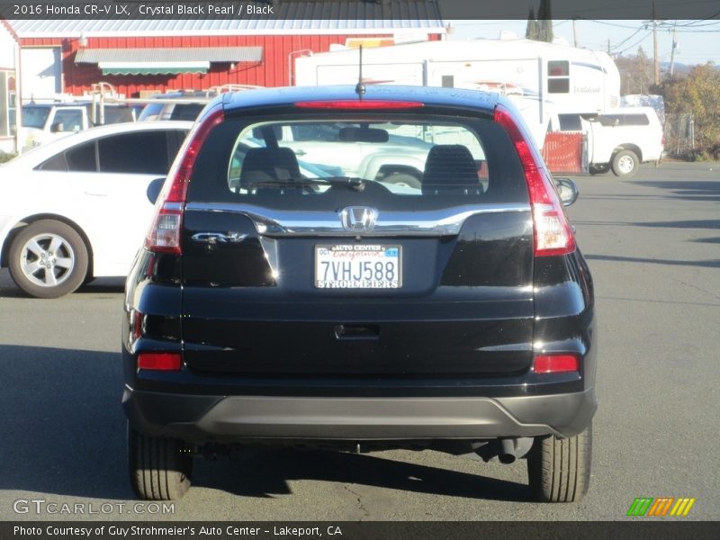 Crystal Black Pearl / Black 2016 Honda CR-V LX