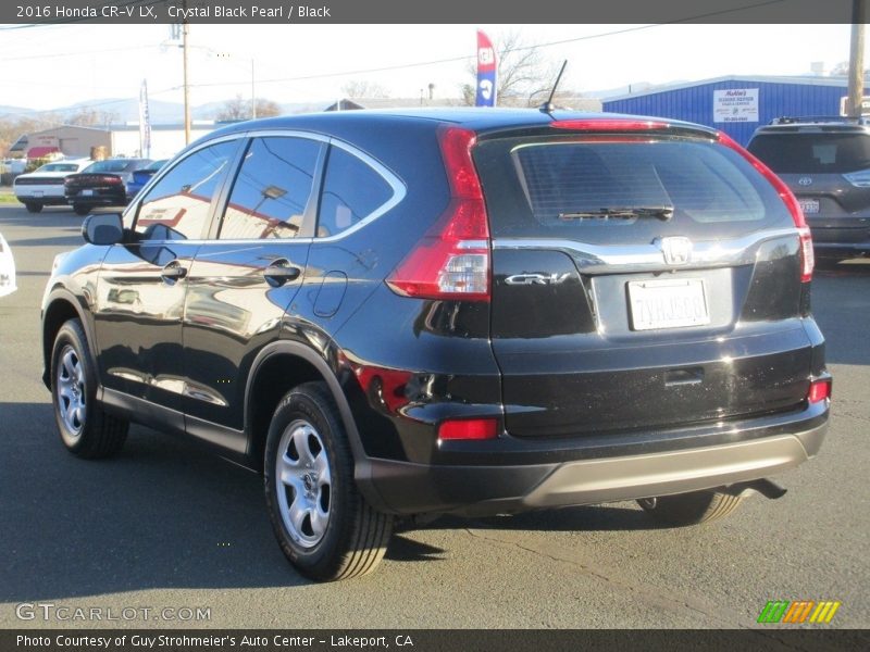Crystal Black Pearl / Black 2016 Honda CR-V LX