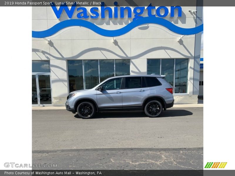 Lunar Silver Metallic / Black 2019 Honda Passport Sport