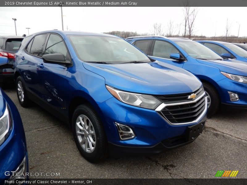 Kinetic Blue Metallic / Medium Ash Gray 2019 Chevrolet Equinox LS AWD