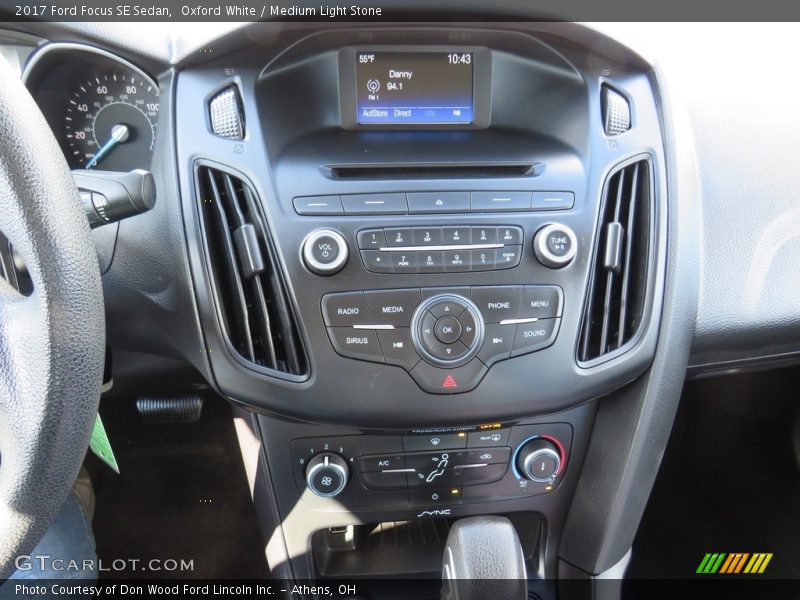 Oxford White / Medium Light Stone 2017 Ford Focus SE Sedan