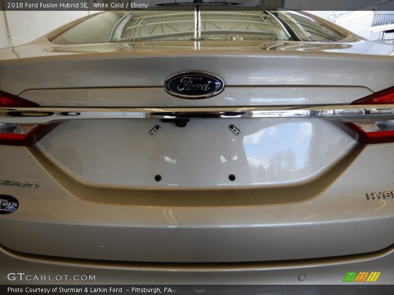 White Gold / Ebony 2018 Ford Fusion Hybrid SE