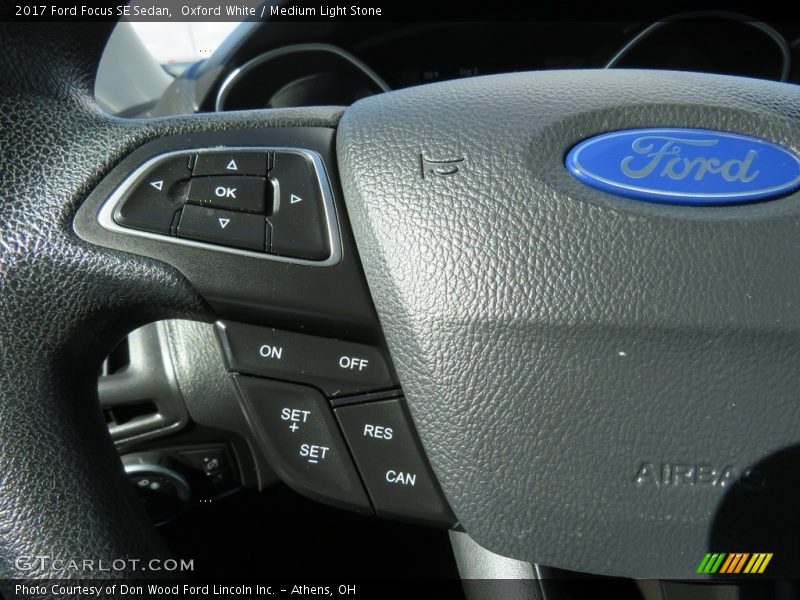 Oxford White / Medium Light Stone 2017 Ford Focus SE Sedan