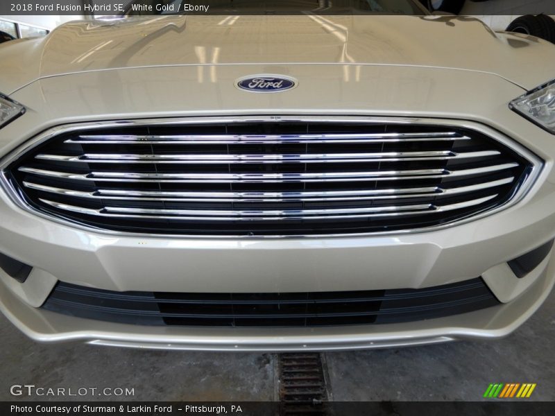 White Gold / Ebony 2018 Ford Fusion Hybrid SE