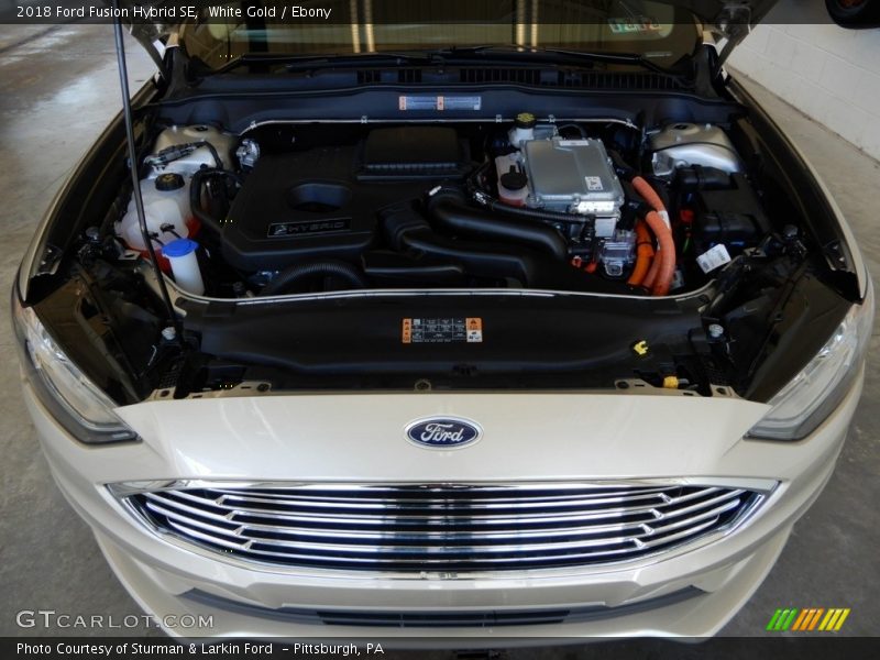 White Gold / Ebony 2018 Ford Fusion Hybrid SE