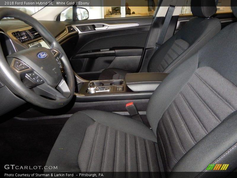 White Gold / Ebony 2018 Ford Fusion Hybrid SE