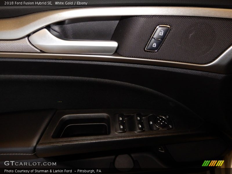 White Gold / Ebony 2018 Ford Fusion Hybrid SE