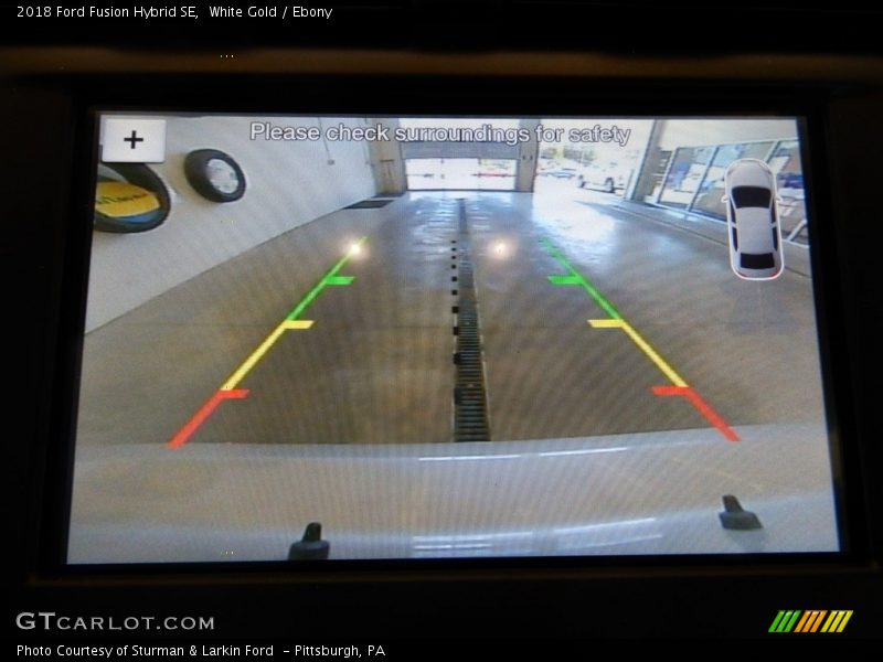 White Gold / Ebony 2018 Ford Fusion Hybrid SE