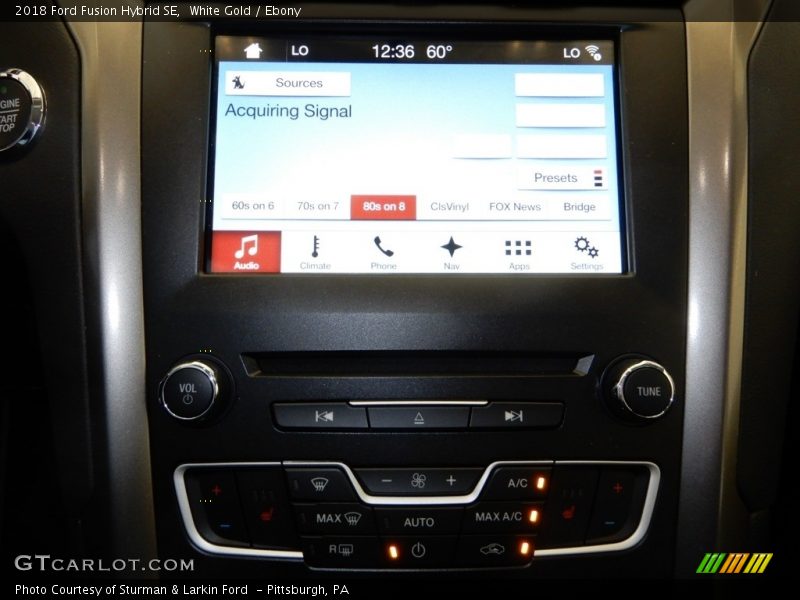 White Gold / Ebony 2018 Ford Fusion Hybrid SE
