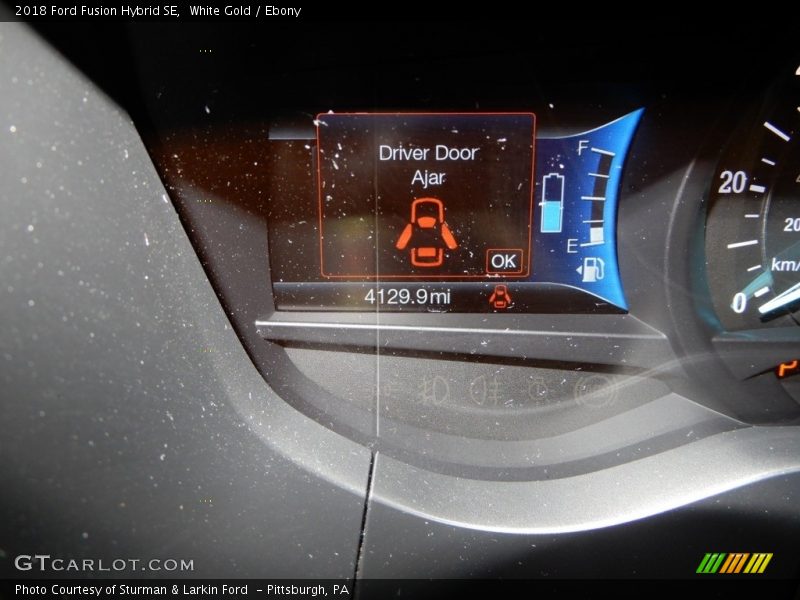 White Gold / Ebony 2018 Ford Fusion Hybrid SE