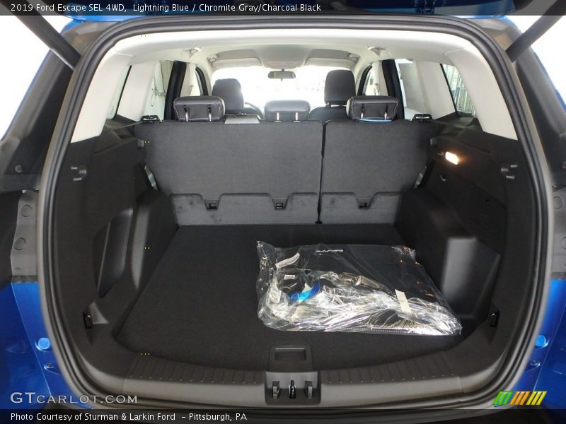 Lightning Blue / Chromite Gray/Charcoal Black 2019 Ford Escape SEL 4WD