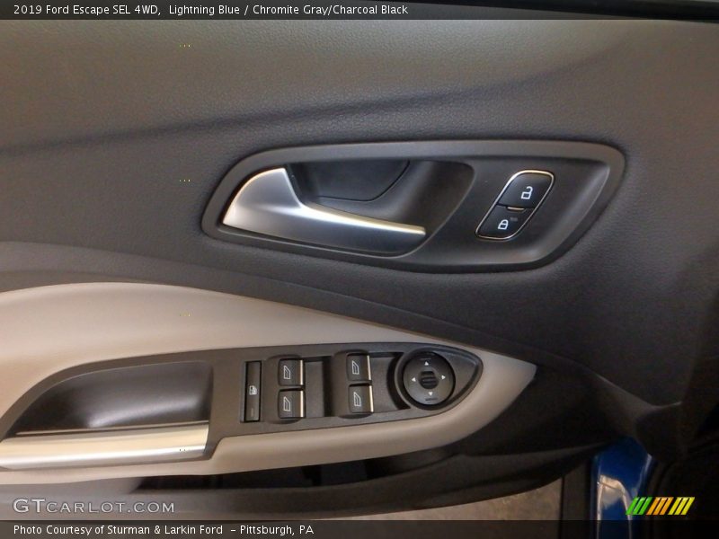 Lightning Blue / Chromite Gray/Charcoal Black 2019 Ford Escape SEL 4WD
