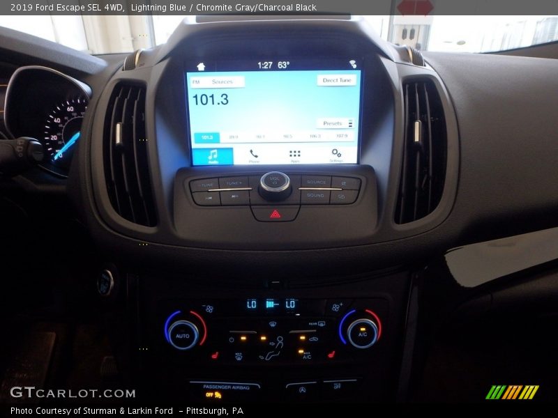 Lightning Blue / Chromite Gray/Charcoal Black 2019 Ford Escape SEL 4WD